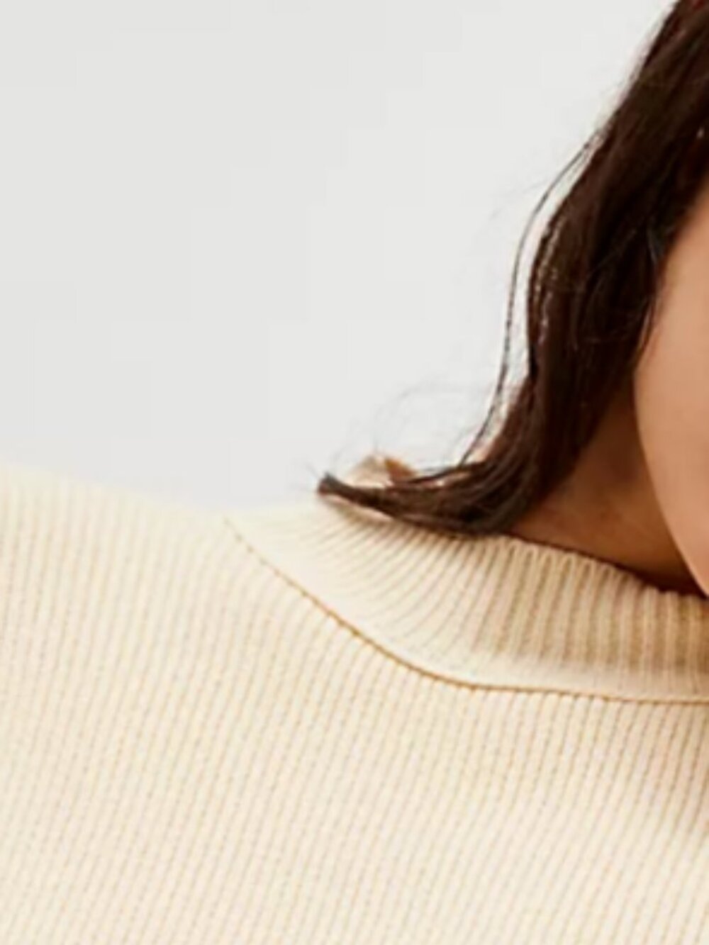 NWT Free People Creme Easy Street Tunic Sweater - Picture 9 of 14